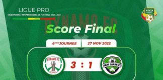 J/4 Ligue Pro : Dynamo d’Abomey dompte le promu Bani Gansè