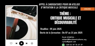 Formation spécialisée en critique de musique : L’appel à candidatures pour la session de juin 2025 est ouvert