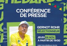 Journées FIFA de novembre 2025 : Gernot Rohr face à la presse ce jour