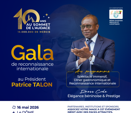 « 10 ans d’audace, 13 millions de mercis » : un grand gala annoncé en l’honneur du président Patrice Talon