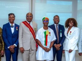 Reconnaissance nationale des talents sportifs : Odile Ahouanwanou, Noélie Yarigo et Emmanuella Lalèyè élevées au grade de Chevalier de l’Ordre National du Bénin