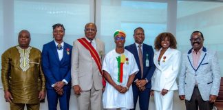 Reconnaissance nationale des talents sportifs : Odile Ahouanwanou, Noélie Yarigo et Emmanuella Lalèyè élevées au grade de Chevalier de l’Ordre National du Bénin