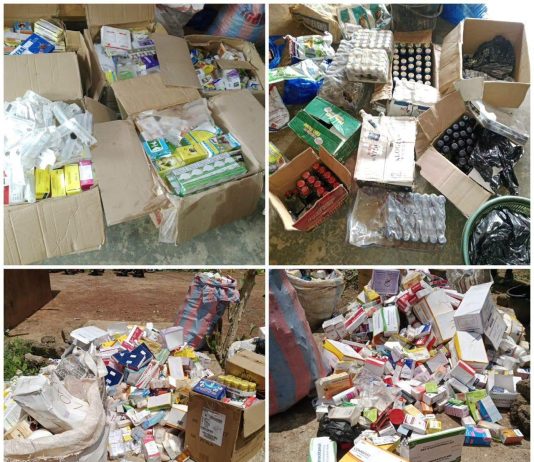 Péhunco : la Police républicaine saisit 296 kg de produits pharmaceutiques de contrebande