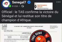 FAUX : Le TAS n’a pas restitué le titre de champion d’Afrique au Sénégal