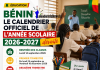 Bénin : Le calendrier officiel de l’année scolaire 2026-2027 dévoilé