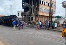 Porto-Novo : un camion-citerne cause un incendie à Avakpa